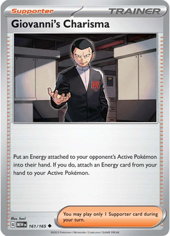 Giovanni's Charisma #161 from Scarlet & Violet 151