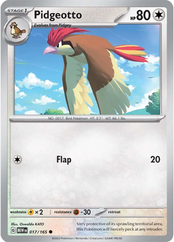 Pidgeotto #17 from Scarlet & Violet 151