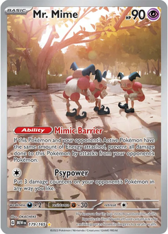 Mr. Mime #179 from Scarlet & Violet 151