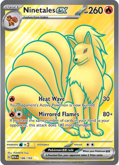 Ninetales ex #186 from Scarlet & Violet 151