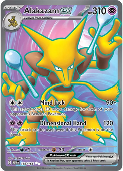 Alakazam ex #188 from Scarlet & Violet 151