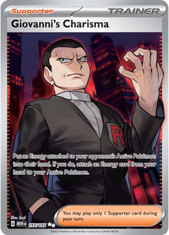 Giovanni's Charisma #197 from Scarlet & Violet 151
