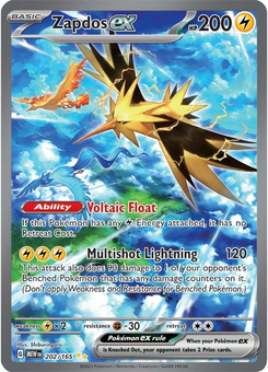 Zapdos ex #202 from Scarlet & Violet 151