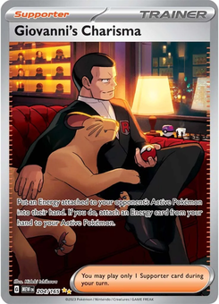 Giovanni's Charisma #204 from Scarlet & Violet 151
