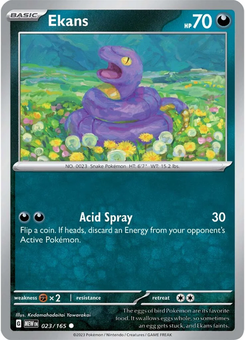 Ekans #23 from Scarlet & Violet 151