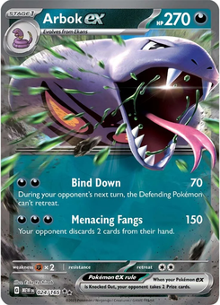 Arbok ex #24 from Scarlet & Violet 151