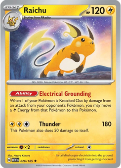 Raichu #26 from Scarlet & Violet 151