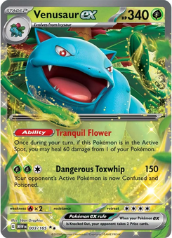 Venusaur ex #3 from Scarlet & Violet 151