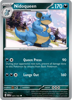 Nidoqueen #31 from Scarlet & Violet 151