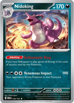 Nidoking #34 from Scarlet & Violet 151