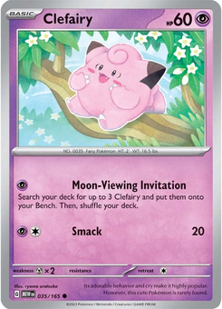 Clefairy #35 from Scarlet & Violet 151