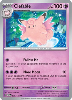 Clefable #36 from Scarlet & Violet 151