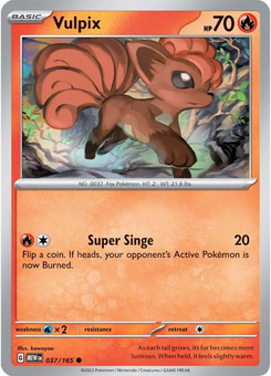 Vulpix #37 from Scarlet & Violet 151