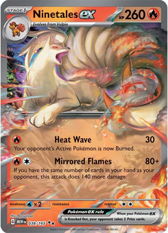 Ninetales ex #38 from Scarlet & Violet 151
