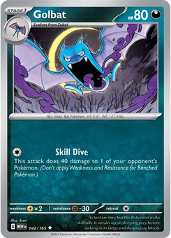 Golbat #42 from Scarlet & Violet 151