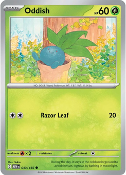 Oddish #43 from Scarlet & Violet 151