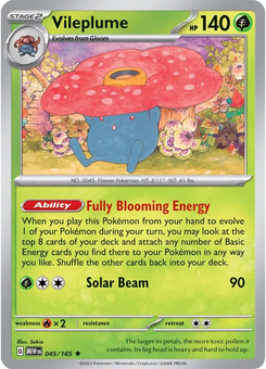 Vileplume #45 from Scarlet & Violet 151