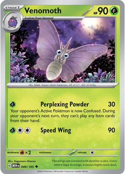 Venomoth #49 from Scarlet & Violet 151