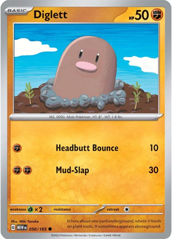 Diglett #50 from Scarlet & Violet 151