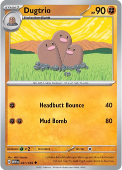 Dugtrio #51 from Scarlet & Violet 151