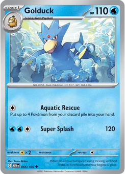 Golduck #55 from Scarlet & Violet 151