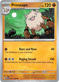 Primeape #57 from Scarlet & Violet 151