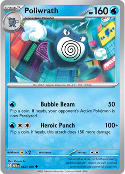 Poliwrath #62 from Scarlet & Violet 151