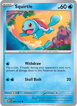 Squirtle #7 from Scarlet & Violet 151
