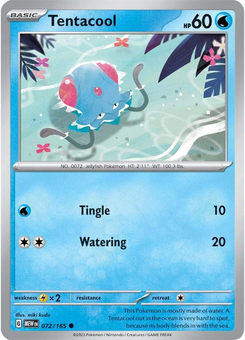 Tentacool #72 from Scarlet & Violet 151