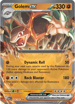 Golem ex #76 from Scarlet & Violet 151