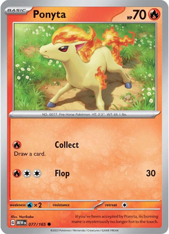 Ponyta #77 from Scarlet & Violet 151
