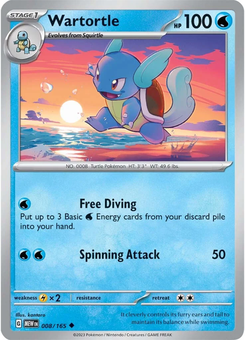 Wartortle #8 from Scarlet & Violet 151