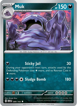 Muk #89 from Scarlet & Violet 151
