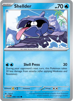 Shellder #90 from Scarlet & Violet 151