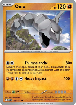 Onix #95 from Scarlet & Violet 151