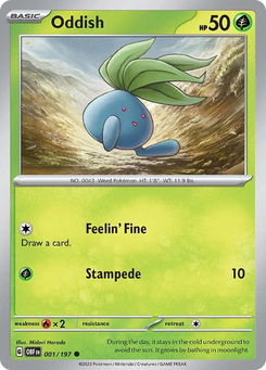 Oddish #1 from Obsidian Flames