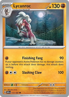 Lycanroc #117 from Obsidian Flames