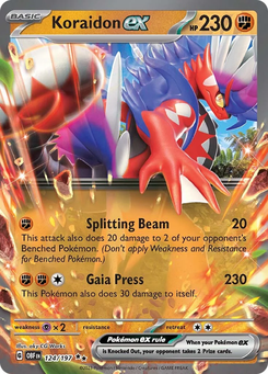 Koraidon ex #124 from Obsidian Flames