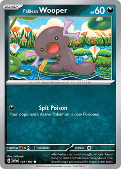 Paldean Wooper #126 from Obsidian Flames