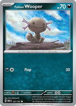 Paldean Wooper #127 from Obsidian Flames