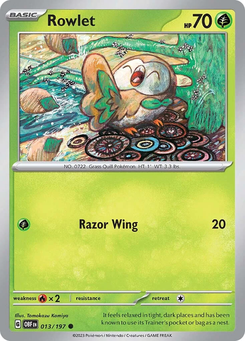 Rowlet #13 from Obsidian Flames