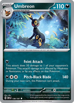 Umbreon #130 from Obsidian Flames