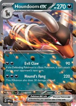Houndoom ex #134 from Obsidian Flames