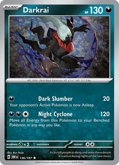 Darkrai #136 from Obsidian Flames
