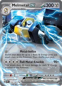 Melmetal ex #153 from Obsidian Flames