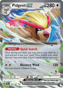 Pidgeot ex #164 by Takuyaa