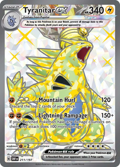 Tyranitar ex #211 from Obsidian Flames