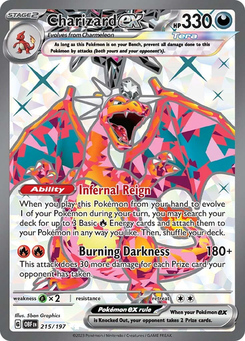 Charizard ex #215 from Obsidian Flames