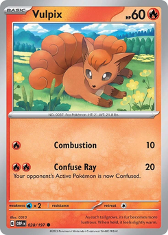 Vulpix #28 from Obsidian Flames