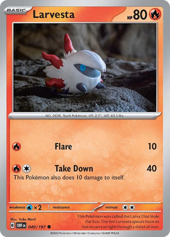 Larvesta #40 from Obsidian Flames